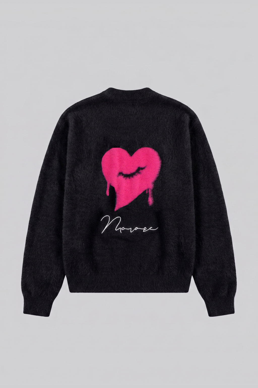 FLUFFY KNITWEAR - BLACK
