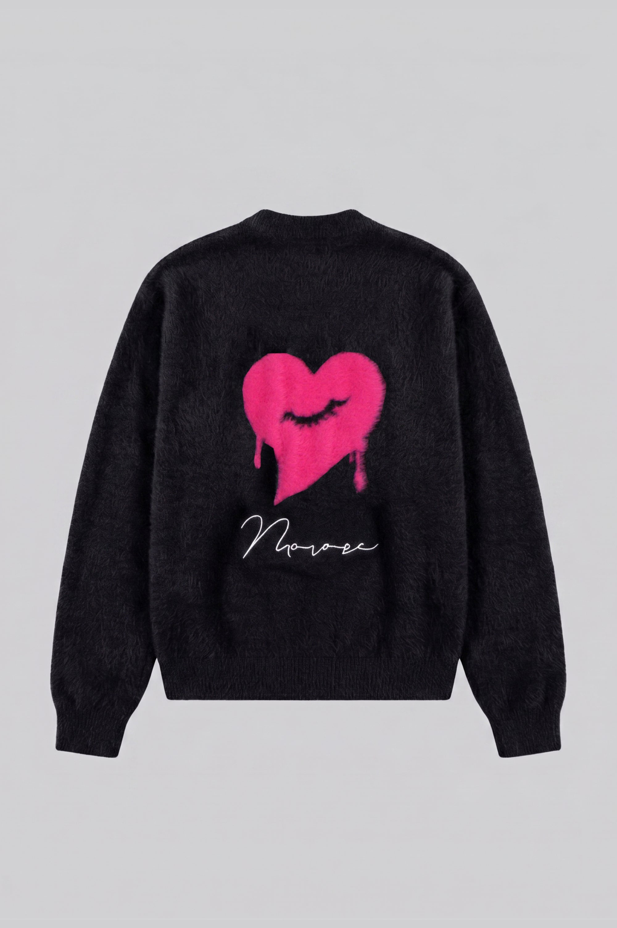 FLUFFY KNITWEAR - BLACK